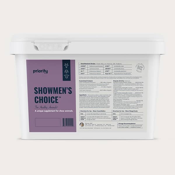 Showmen’s Choice Livestock Supplement.